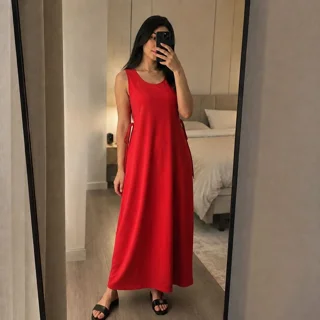 پیراهن تریکو زنانه مدل حلقه ای بلند T010